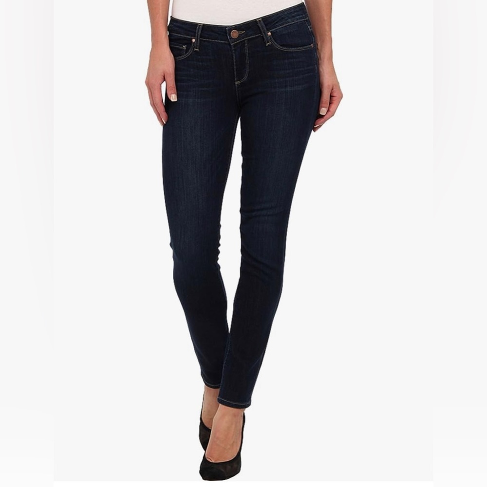 Paige Skyline Ankle Peg Dark Denim Skinny Size 29